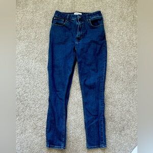 Abercrombie Curve Love Skinny Jean High Rise Dark Blue Denim Size 2 26